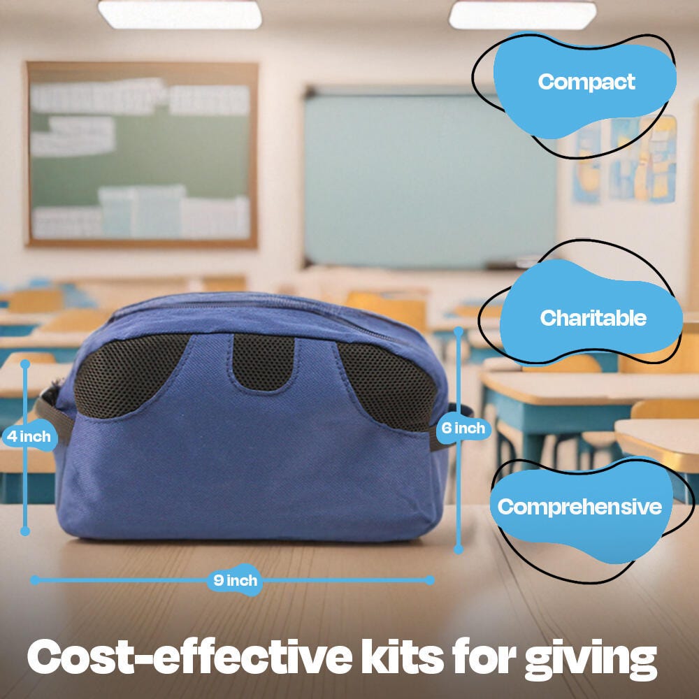 Kits for Kidz Young Adult Hygiene Kit, 9 x 4 x 6 Inches, Grades 6